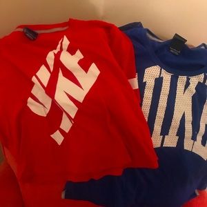 2 Nike Crop Tops , 1 No sleeve Nike Top